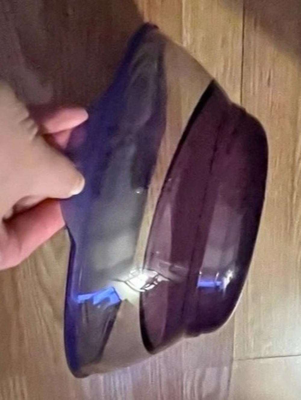 Tupperware purple serving bowl with lid